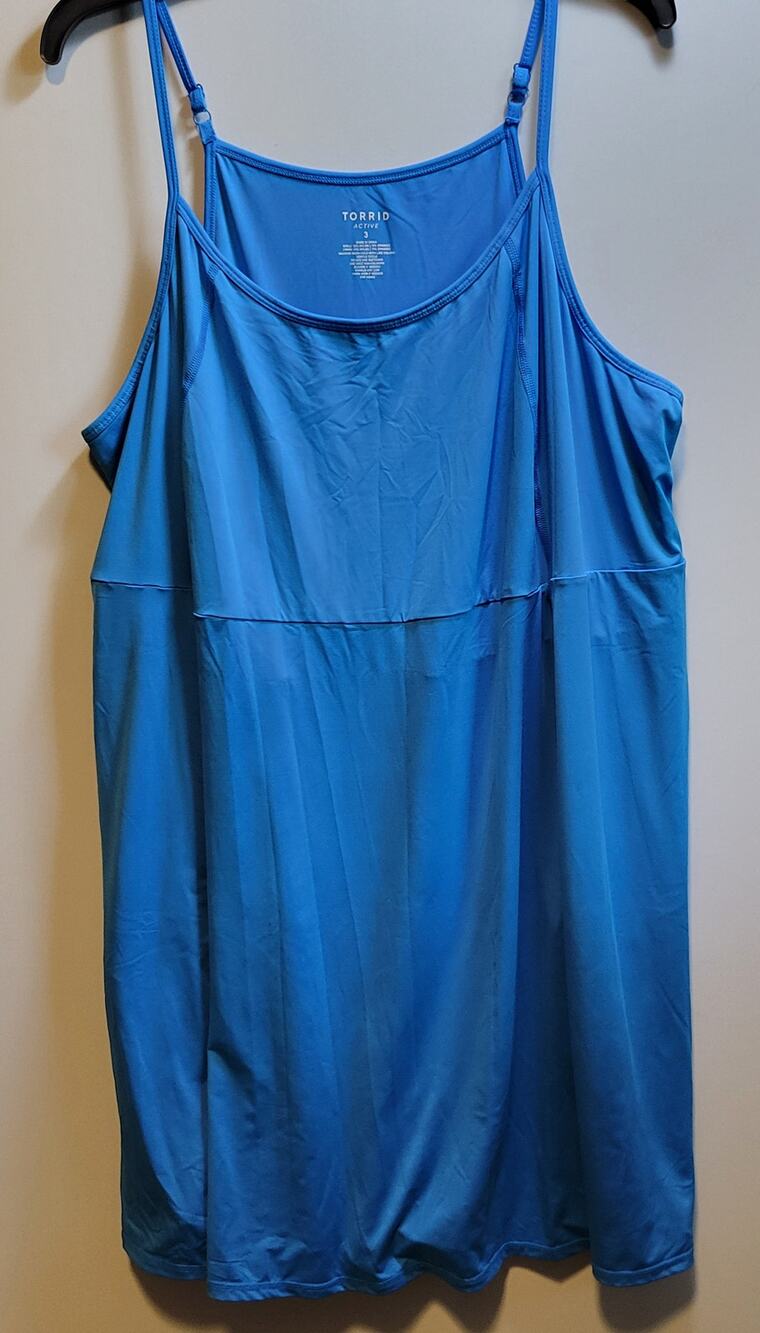 Torrid Women's 3XL Romper Dress in Dark Robin's Egg Blue